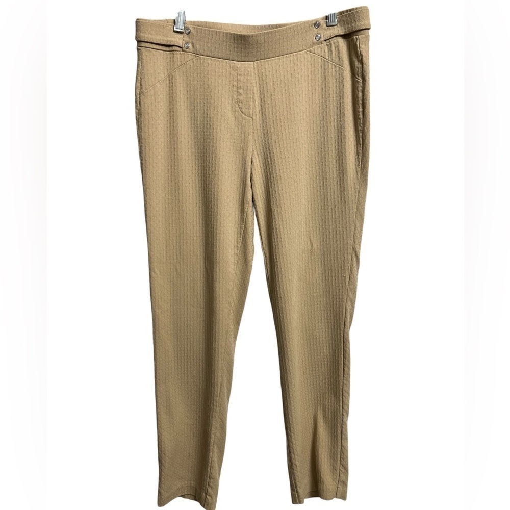 Rafaella Comfort Waist lightweight pull on cargo Rose Pink pants size 8